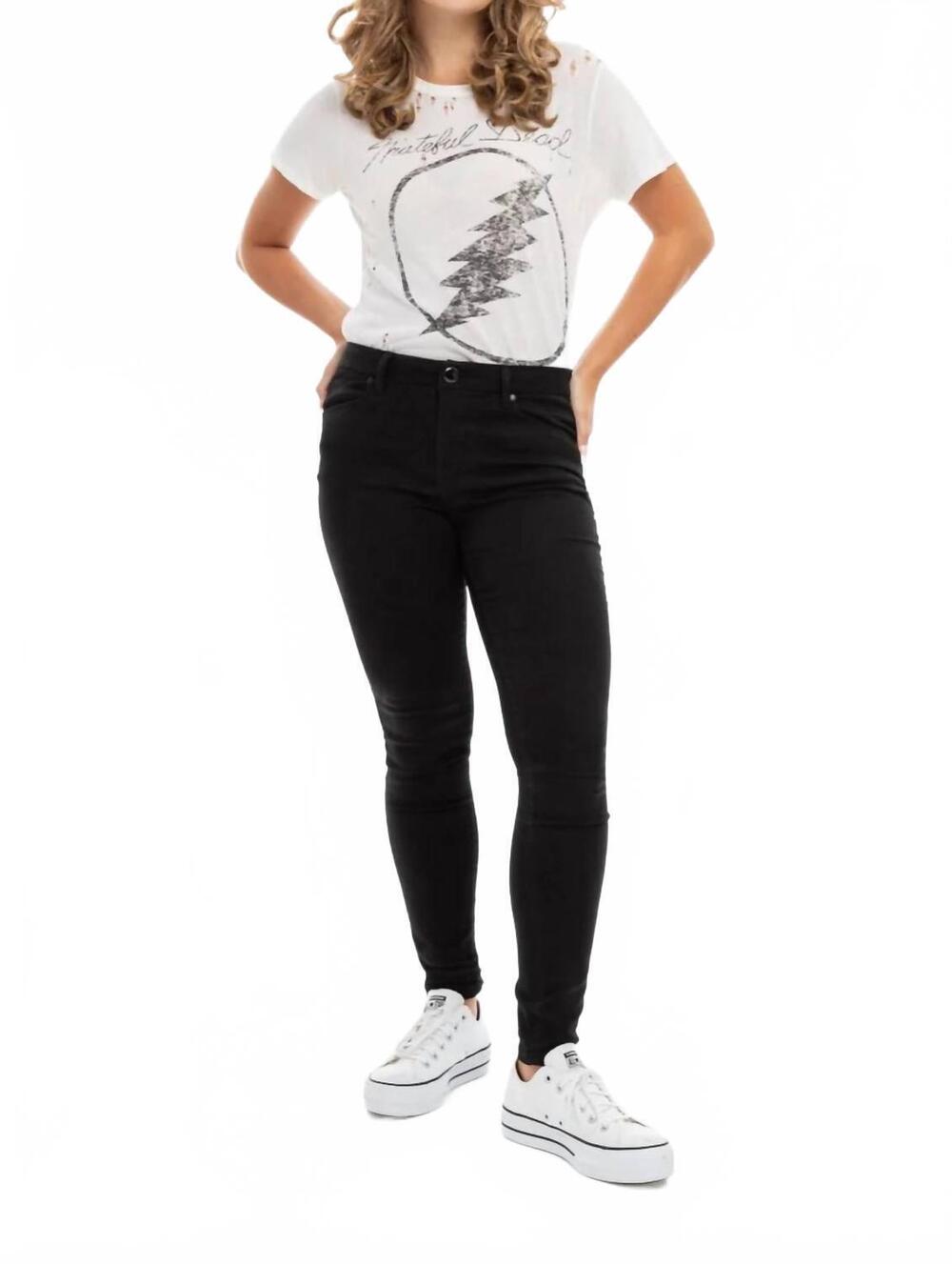 NEW 1822 DENIM noir skinny better butter jeans in black